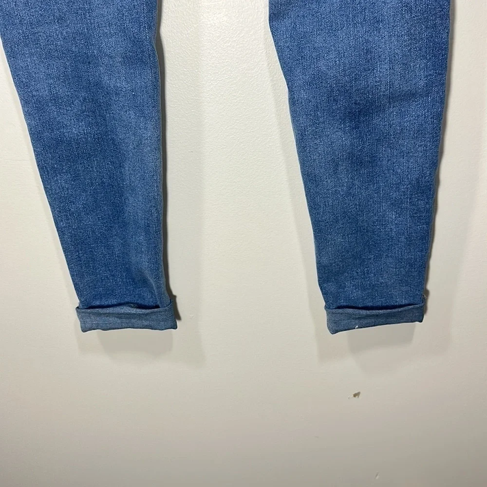 Shein R. Stone  Size 4 Cuffed Skinny Jeans Denim Blue Classic Fit
